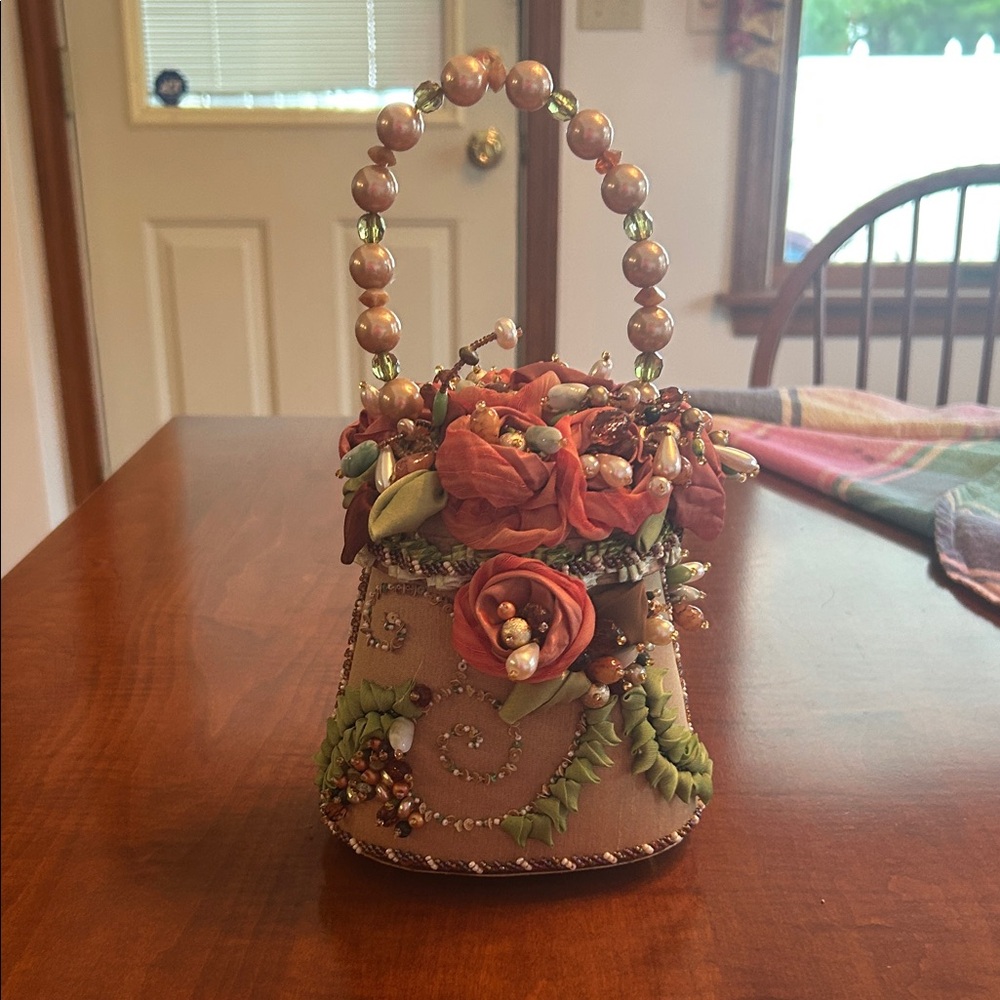Mary Frances Beaded Floral Mini Bag